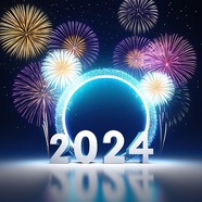 2024年新年烟花图片素材