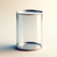 透明圆柱形塑料罐子摄影图片