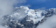 冬季冰雪世界喜马拉雅山脉风光摄影图片