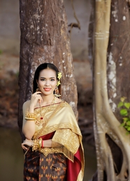 亚洲泰国服饰美女写真摄影图片