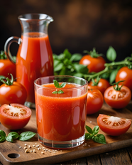 新鲜有机番茄番茄汁摄影图片