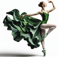 欧美芭蕾舞演员艺术写真照摄影图片