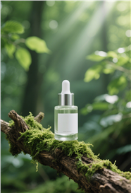 绿色森氧风精油摄影图片