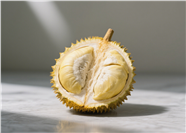 新鲜榴莲果肉摄影图片