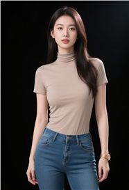 亚洲身材优美端庄挺直美女摄影图片