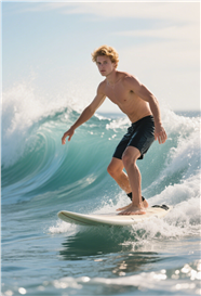 欧美帅哥海上极限冲浪运动图片