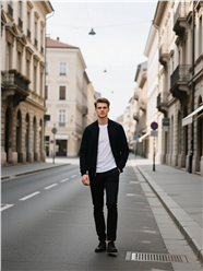 欧美帅哥时尚街拍写真摄影图片