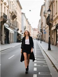 欧美街头街拍写真美女图片