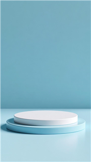极简3D圆形展台电商背景图片