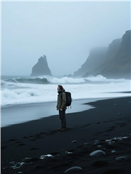 岛屿探险背包帅哥图片