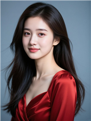 长发飘飘高雅清秀美女写真图片