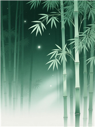 禅意国风竹林背景图片