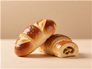 松软肉馅面包图片