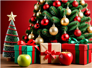 各种圣诞元素装饰品设计图片