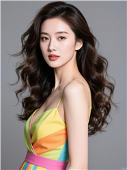 性感美女长卷发烫发发型图片