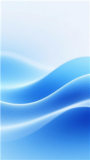 蓝色渐变波浪线条科技背景图片