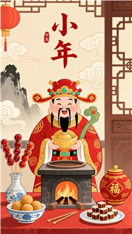 小年卡通插画风格海报图片