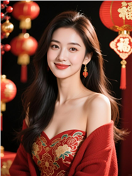 亚洲性感美女新年写真图片