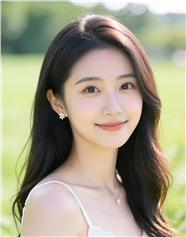 户外小清新优雅气质美女写真图片