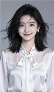 白色衬衣冷白皮美女摄影图片