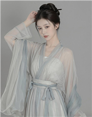 轻纱雪纺古风美女写真摄影图片