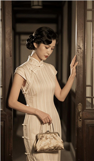 新中式温婉旗袍美女古典图片