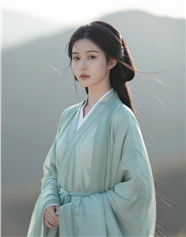 清冷气质年轻东方古典美女图片