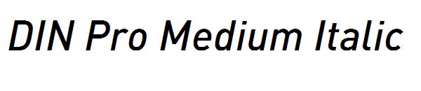 DIN Pro Medium Italic