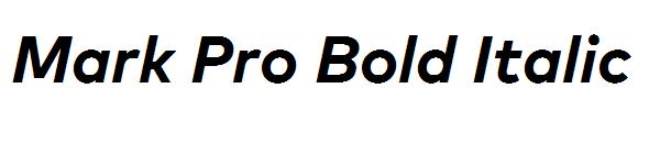 Mark Pro Bold Italic