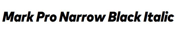 Mark Pro Narrow Black Italic