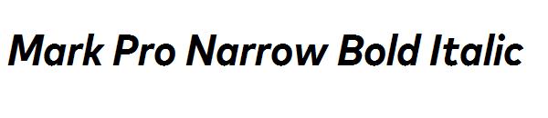 Mark Pro Narrow Bold Italic