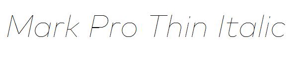 Mark Pro Thin Italic