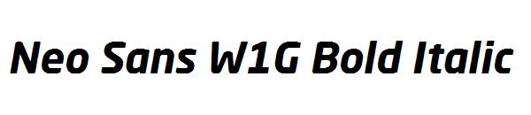 Neo Sans W1G Bold Italic