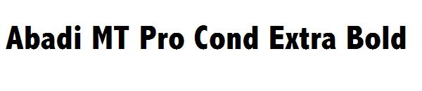 Abadi MT Pro Cond Extra Bold