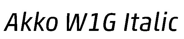Akko W1G Italic