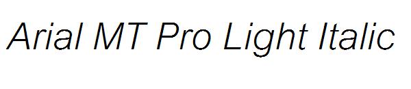 Arial MT Pro Light Italic