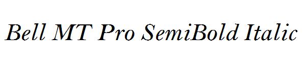 Bell MT Pro SemiBold Italic
