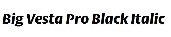 Big Vesta Pro Black Italic