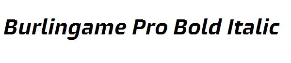 Burlingame Pro Bold Italic
