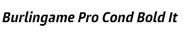Burlingame Pro Cond Bold It