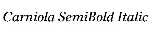 Carniola SemiBold Italic
