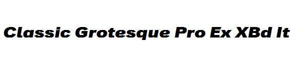 Classic Grotesque Pro Ex XBd It