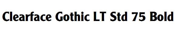 Clearface Gothic LT Std 75 Bold