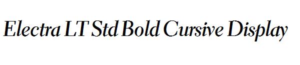 Electra LT Std Bold Cursive Display