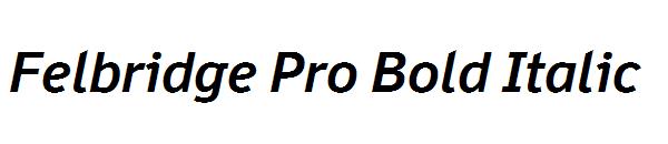 Felbridge Pro Bold Italic