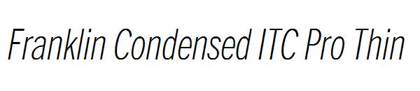 Franklin Condensed ITC Pro Thin 