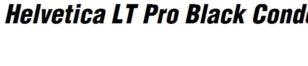 Helvetica LT Pro Black Condensed Oblique