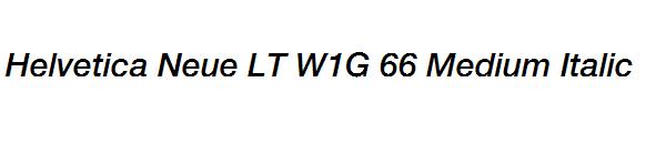 Helvetica Neue LT W1G 66 Medium Italic