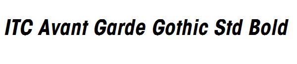 ITC Avant Garde Gothic Std Bold 