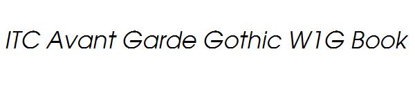 ITC Avant Garde Gothic W1G Book 